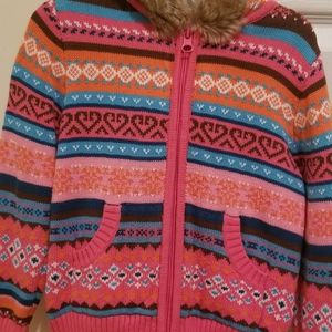 Hanna Anderson zip up sweater jacket size 110 (5).